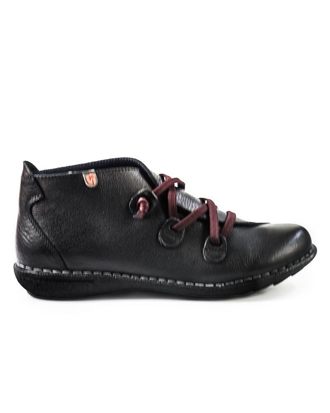 Jungla Scarpa Stivaletto con Lacci Elastici in pelle Nero 5811 BLACK Jungla 