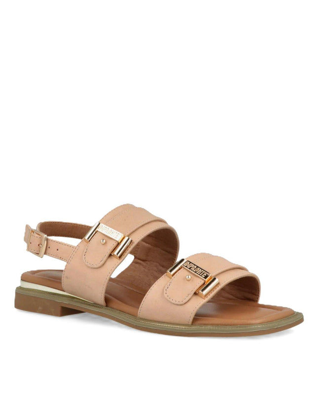 Impronte Sandalo Flat Donna in Ecopelle Nude - MARIO SPATARELLA
