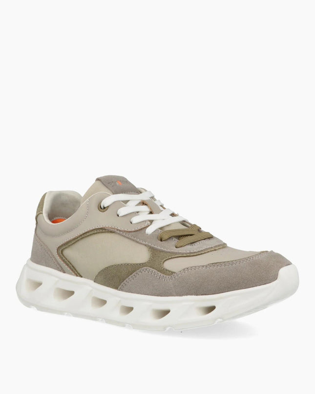 Impronte Sneakers Uomo Running in Pelle Taupe - MARIO SPATARELLA