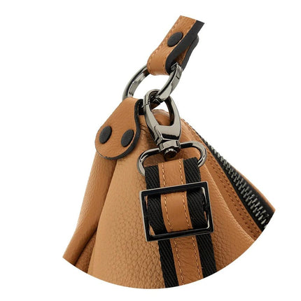 Gabs Borsa a Spalla con Tracolla in Pelle Ghianda Cuoio MARTY TG M GHIANDA CAMOSCIO Gabs 