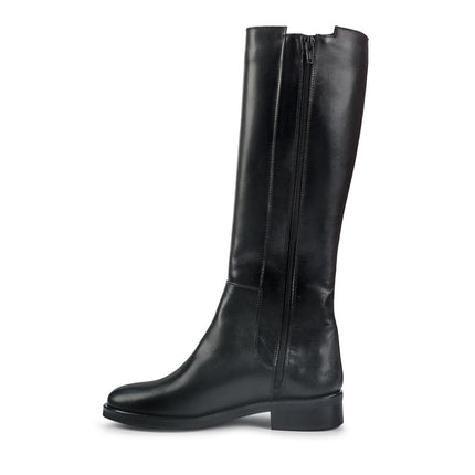 Spatarella Stivali Donna Tacco Basso Cavallerizza in pelle Nero - MARIO SPATARELLA