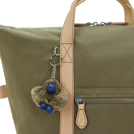 Kipling Zaino Borsa Medio con Laptop in Tessuto Cotton Kaki NEW ART BACKPACK FC COTTON KHAKI Kipling 