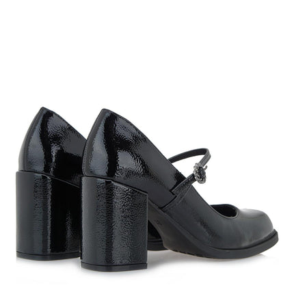 Decolletè Mary Jane Vernice Nero GEORGIA 242 BLACK Exe 