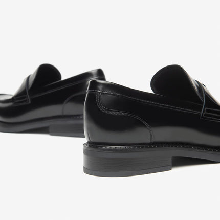 Nero Giardini Mocassini College Donna in Pelle Spazzolata Nero - MARIO SPATARELLA