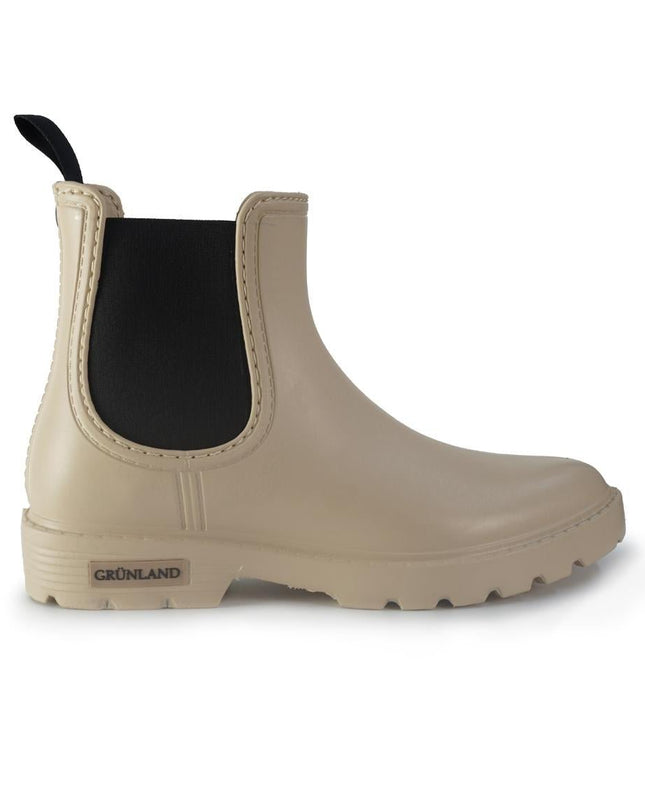 Stivaletti Galosce Beatles Pioggia Donna Gomma Beige - MARIO SPATARELLA