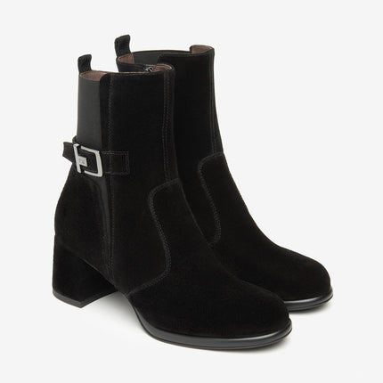 Nero Giardini Stivaletti Donna con Tacco in Camoscio Nero - MARIO SPATARELLA