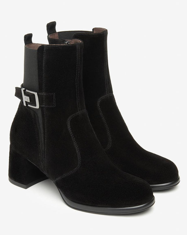 Nero Giardini Stivaletti Donna con Tacco in Camoscio Nero - MARIO SPATARELLA