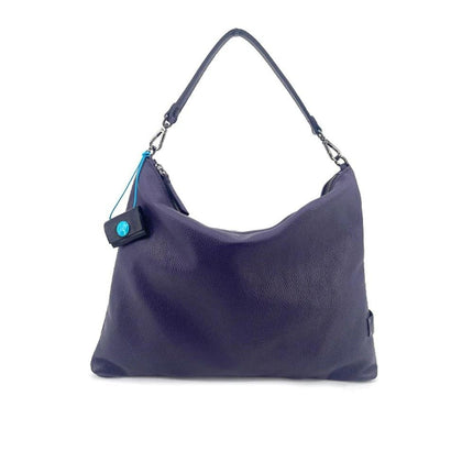 Gabs Borsa a Spalla Trasformabile in Pelle Purple Blu con Tracolla - MARIO SPATARELLA