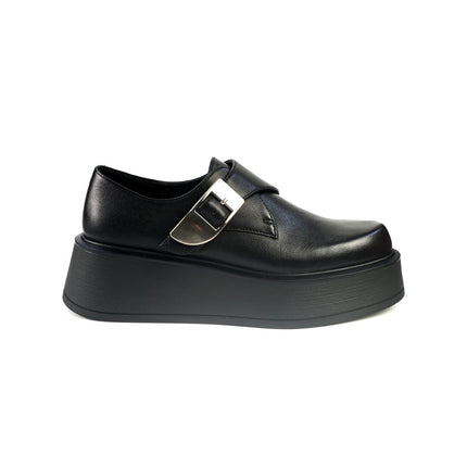 Mocassini Bruno Premi Donna con Zeppa in Pelle Nero BM6003 BLACK Bruno Premi 