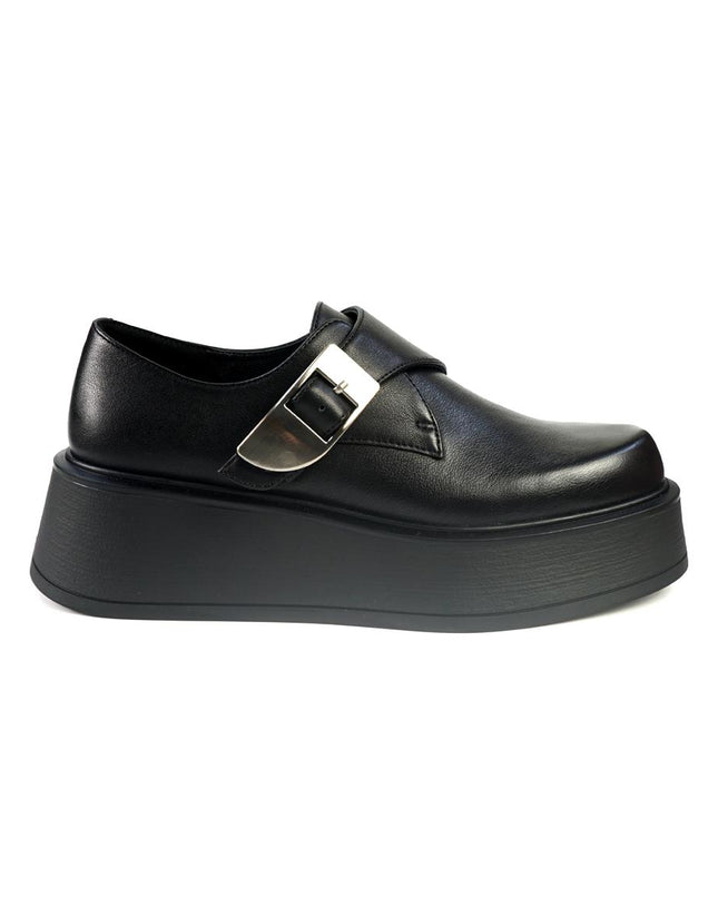 Mocassini Bruno Premi Donna con Zeppa in Pelle Nero BM6003 BLACK Bruno Premi 