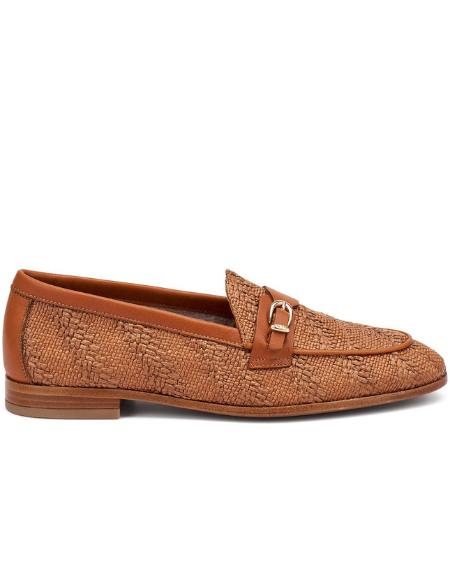 Frau Mocassino Donna con Fibbia in Pelle Caramello - MARIO SPATARELLA