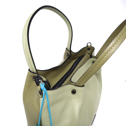 Gabs Borsa Donna Shopper in Pelle Celadon Savana - MARIO SPATARELLA
