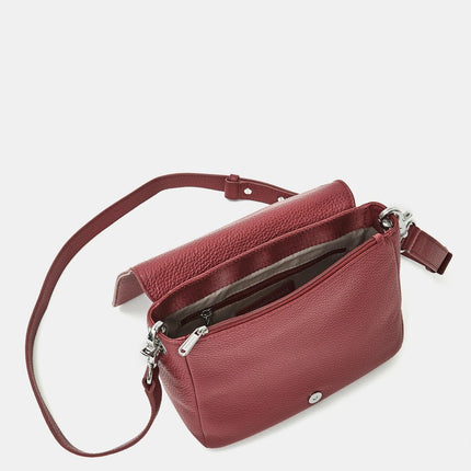 Mandarina Duck Borsa in Pelle Grape con Patta e Tracolla FZT69 MELLOW LEATHER GRAPE Mandarina Duck 