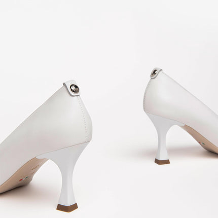 Nero Giardini Decollete Sposa in Pelle Bianco - MARIO SPATARELLA