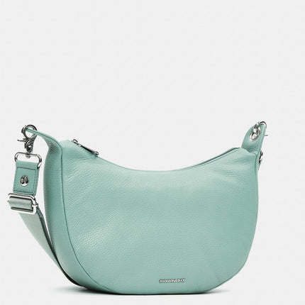 Mandarina Duck Borsa in Pelle Verde Acqua con Tracolla FZT03 MELLOW LEATHER ICEBERG GREEN Mandarina Duck 