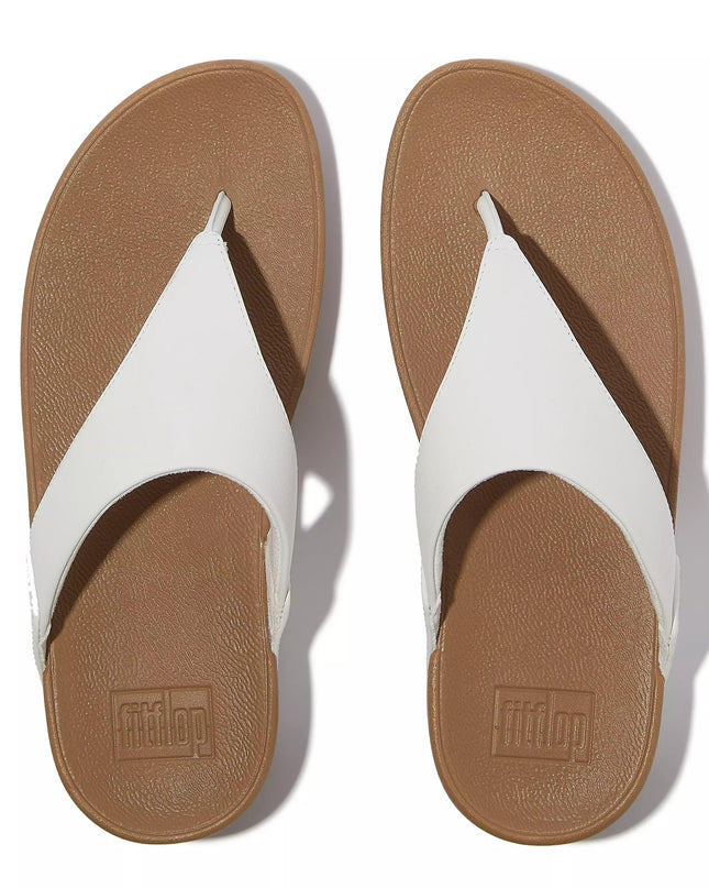 FitFlop Sandali Donna Infradito in Pelle Bianco I88-024 LULU WHITE FitFlop 
