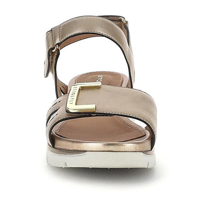 Stonefly Sandalo Basso Donna con Doppio Velcro in Pelle Laminata 223658 ELODY LASER SIMPLY Stonefly 