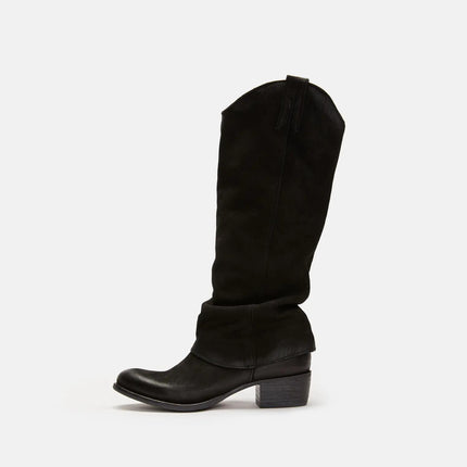 Texano Donna Camoscio Nero DRESA C833 MARVIN BLACK Felmini 