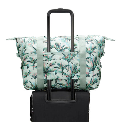 Kipling Borsone Shopper Viaggio in Tessuto Fantasia More Palm Trees - MARIO SPATARELLA