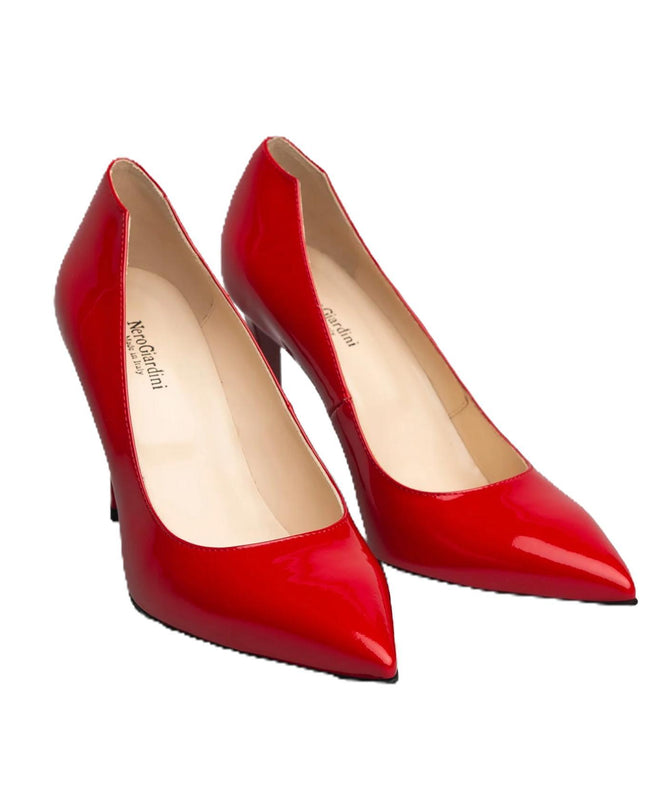 Nero Giardini Decollete Donna Tacco Stiletto in Vernice Rosso Ciliegia - MARIO SPATARELLA