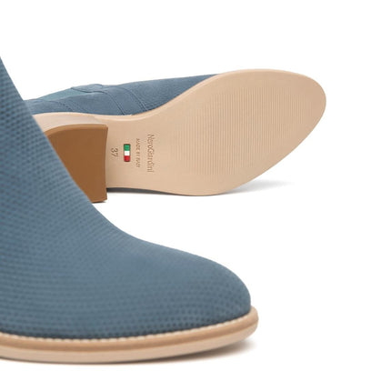 NeroGiardini Stivaletti Donna in Camoscio Avio - MARIO SPATARELLA