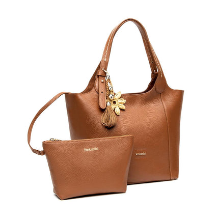 NeroGiardini Borsa Donna in Pelle Cuoio - MARIO SPATARELLA