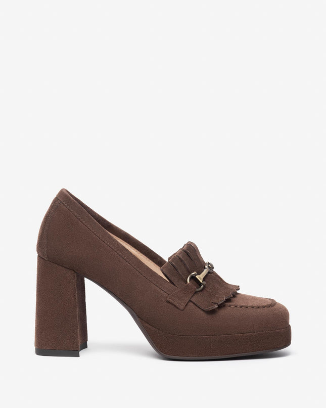 Mocassini Donna Tacco Plateau I308213D CASTAGNO 305 Nero Giardini 