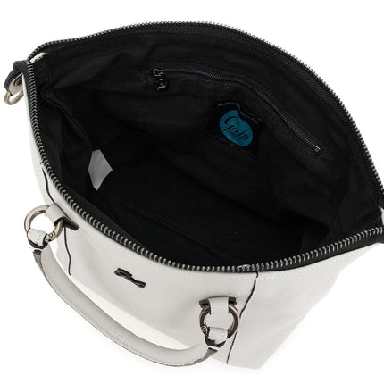 Gabs Borsa Trasformabile in Pelle Bianco con Tracolla G3 PLUS TG L WHITE Gabs 