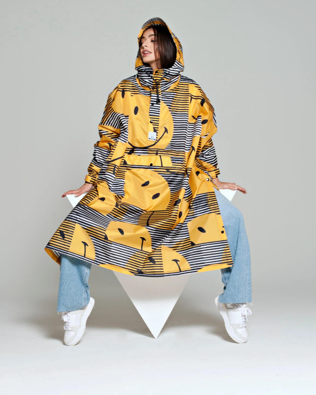 RAINKISS RAIN PONCHOSUNSET SMILEY