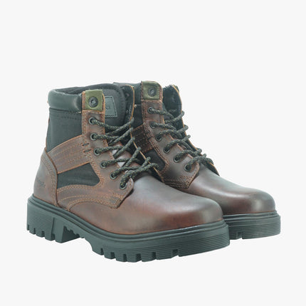 Anfibi in Pelle da Uomo SEATTLE COP RED BROWN Wrangler 