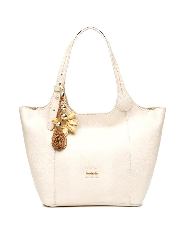 NeroGiardini Borsa Donna in Pelle Panna - MARIO SPATARELLA