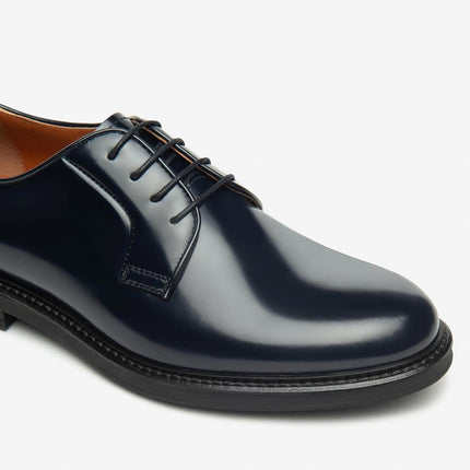 Nero Giardini Francesina Stringata Derby Uomo in Pelle Blu - MARIO SPATARELLA