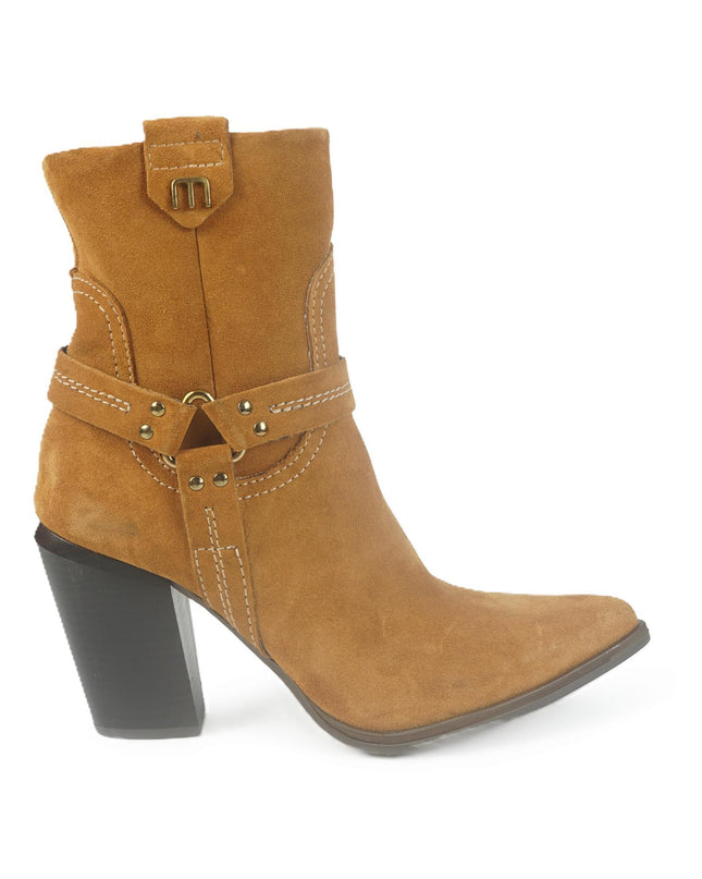 Stivaletto Texano a Punta T76202 MOSTARDA Mjus 