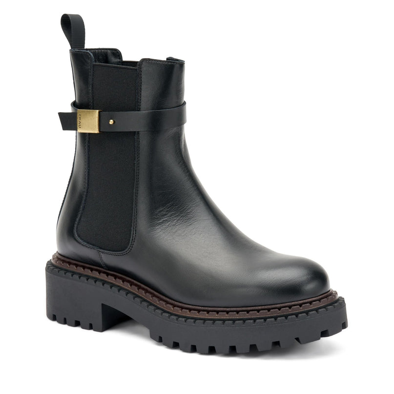 Stivaletti Frau Chelsea Donna in Pelle Nero - MARIO SPATARELLA