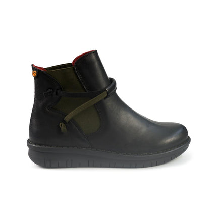 Stivaletti Chelsea Donna Pelle Nero 8274 KAKI Jungla 