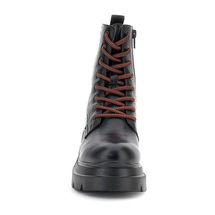 Anfibi Donna Combat Pelle Nero THAMI 5 220309 BLACK Stonefly 