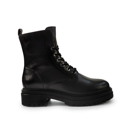 Vueva Stivaletti Anfibi Donna in Pelle Nero - MARIO SPATARELLA