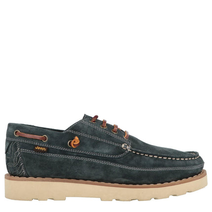 Barca Scarpa Uomo Camoscio Blu HOPI SUEDE NAVY 016 Jeep Footwear 