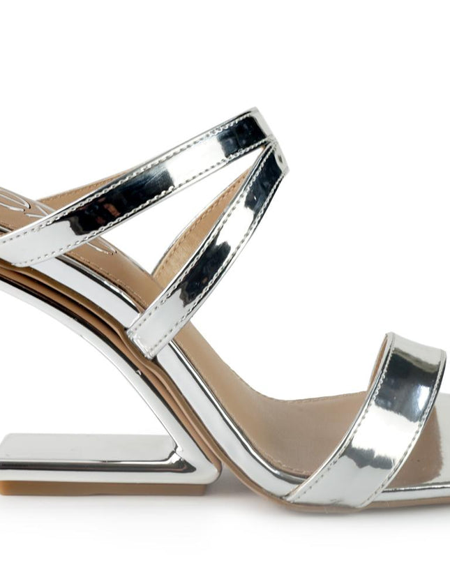 Sandali Donna Specchio Argento MAGGIE 837 SILVER Exe 