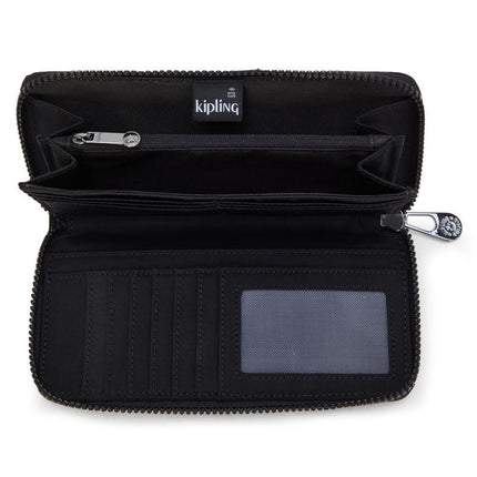 Portafogli Donna Lungo Nero MONEY WORLD ENDLESS BLACK Kipling 