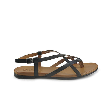Vueva Sandali Infradito Flat Donna in Pelle Nero WD133R38 BLACK Vueva 