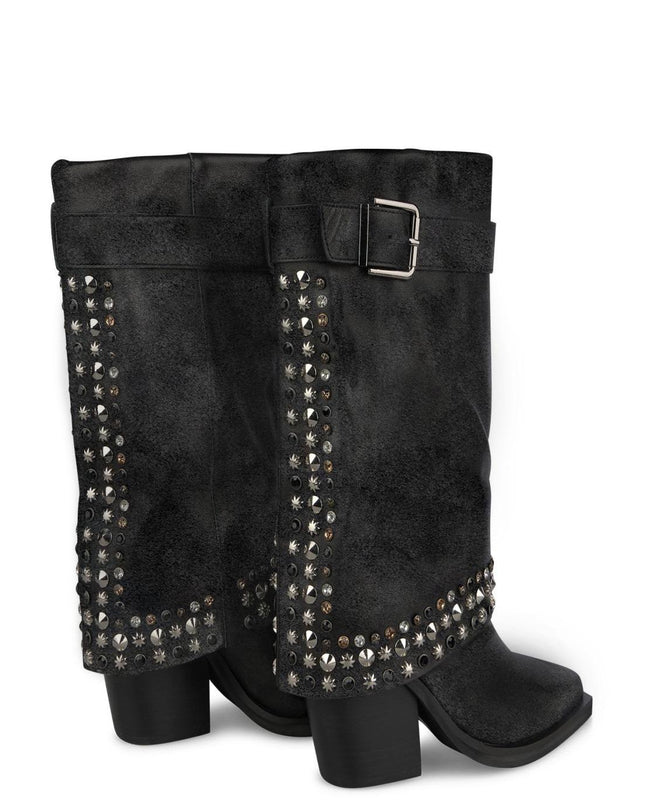 Texano Camperos Camoscio Nero - MARIO SPATARELLA