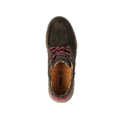Polacchine Uomo Camoscio Marrone TABASCO MOC JM42122A-030 Jeep Footwear 