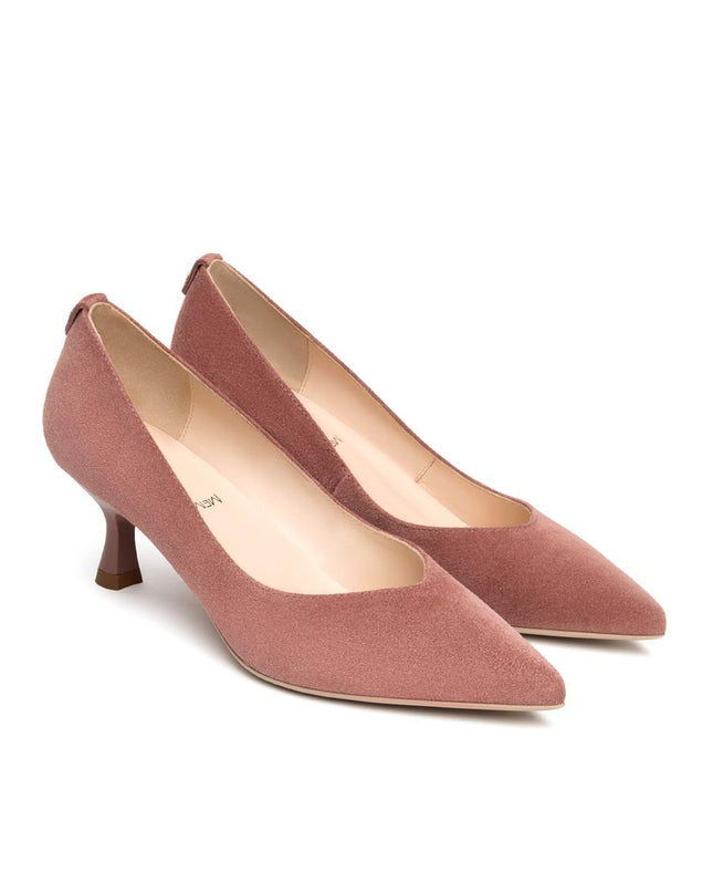NeroGiardini Decollete Basso Kitten Heel in Camoscio Rosa E615461D ROSA 671 Nero Giardini 