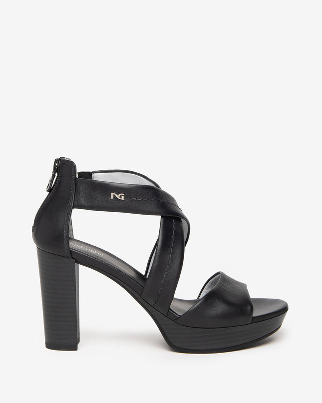 Sandali Donna in Pelle Nero E307500D NERO 100 Nero Giardini 