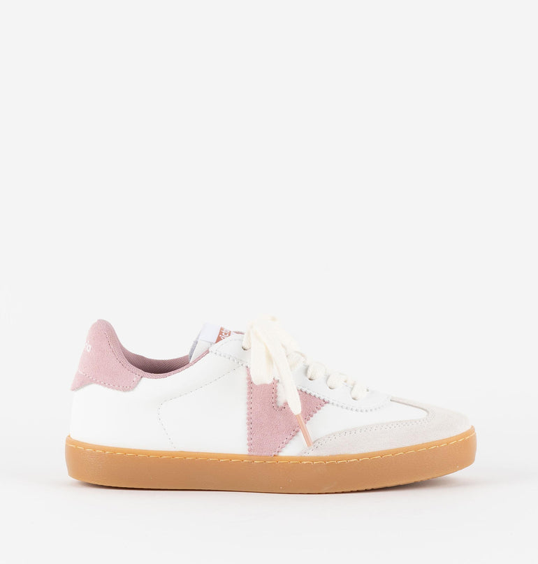 Victoria Sneakers Donna Bassa Pelle Bianco Rosa 1126206 BERLIN ROSA Victoria 
