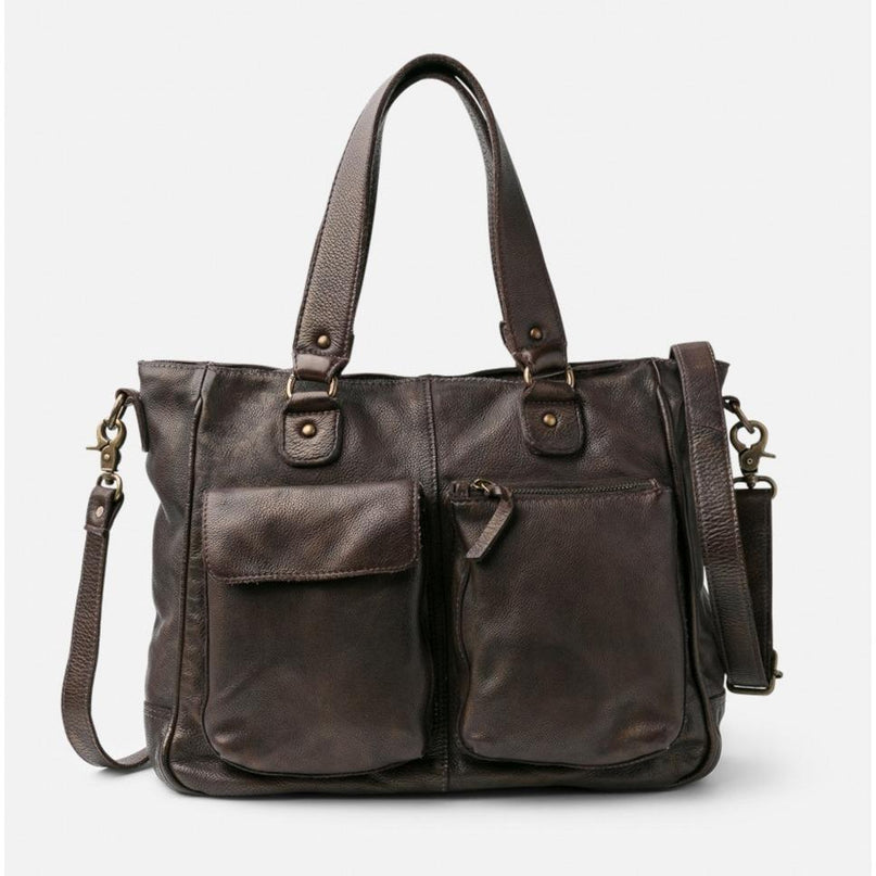 Biba Borsa Organizer con Tracolla in Pelle Marrone - MARIO SPATARELLA