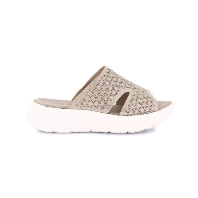 Grunland Sandali Donna con Zeppa Morbida in Tessuto Grigio CI3133 SAVA METAL Grunland 
