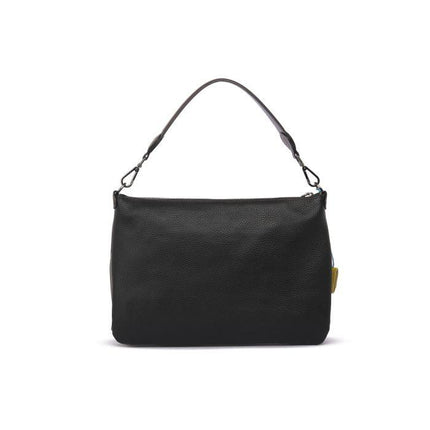 Gabs Borsa a Spalla Trasformabile in Pelle Nero con Tracolla - MARIO SPATARELLA