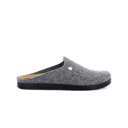 Pantofole Uomo Feltro di Lana Grigio - MARIO SPATARELLA